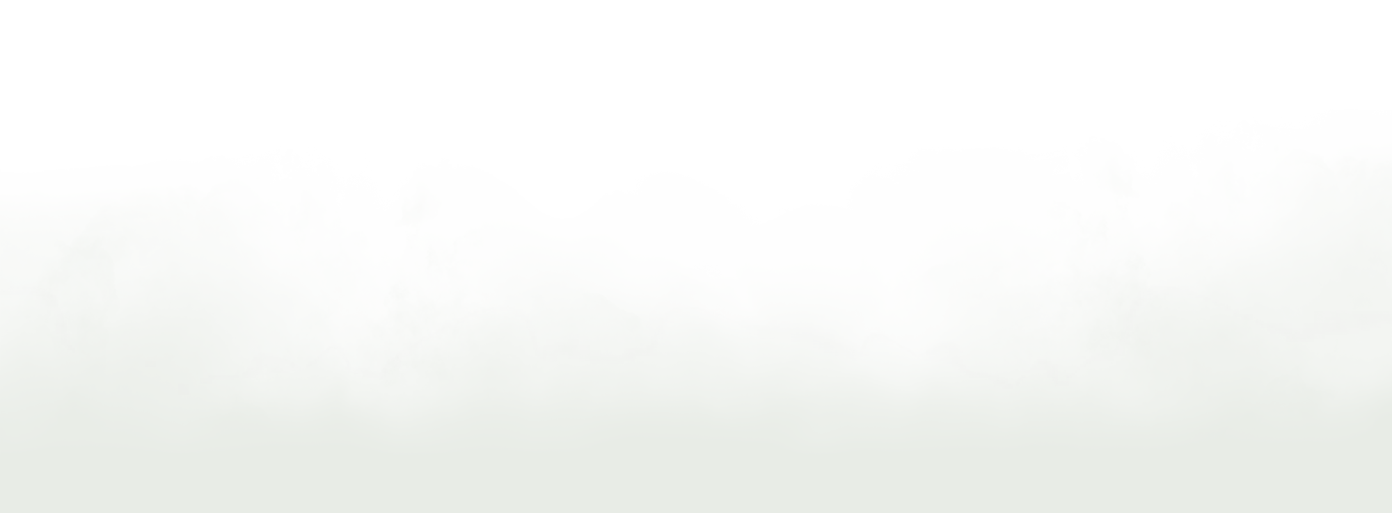 下端に沿って漂う低い白い霧